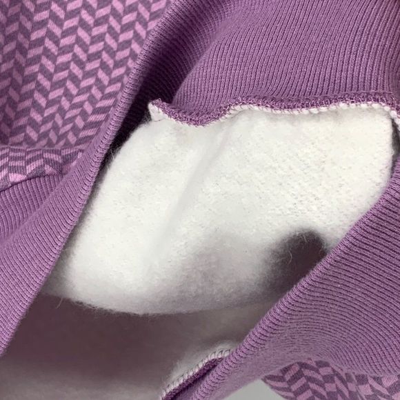 Womens Pajamagram Size Small Fleece Cowl Top Sweatshirt PJ Sleep 3144 Purple - Picture 6 of 7